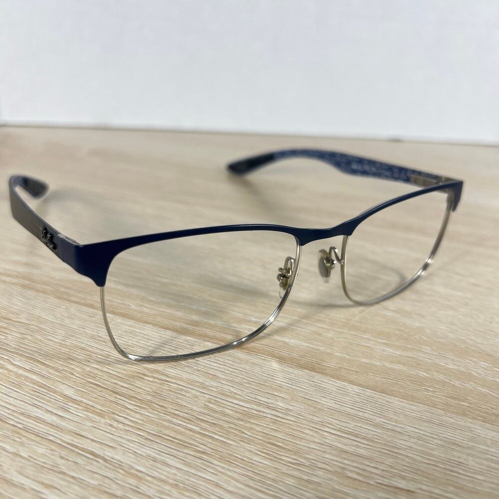 Ray-Ban RB8416 3016 Eyeglasses Black Blue Carbon Fiber FRAMES ONLY 55-17-145